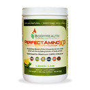 BodyHealth PerfectAmino XP Lemon Lime (60 Servings), Best Pre/Post Workout Recovery Drink, 8 Essential Amino Acids Energy Supplement with 50% BCAAs, 100% Organic, 99% Utilization