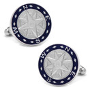 CUFFLINKS INC Blue Compass Cufflinks (Blue)