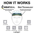  Halo Headband Solar Sun-Protective Skull Cap and Tail, White