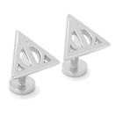  Harry Potter Silver Deathly Hallows Cufflinks