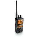 Uniden MHS75 Waterproof Handheld 2-Way VHF Marine Radio, Submersible, Selectable 1/2.5/5 Watt Transmit Power. All USA/International and Canadian Marine Channels - Color Black