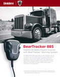 Uniden BEARTRACKER 885 Hybrid Full-Featured CB Radio + Digital TrunkTracking Police/Fire/Ambulance/DOT Scanner w/ BearTracker Warning System Alerts, 40-channel CB, 4-Watts power, 7-color display.