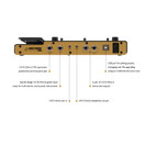 Hotone Ampero One MP-80 Guitar Bass Amp Modeling IR Cabinets Simulation Multi Language Multi-Effects with Expression Pedal Stereo OTG USB Audio Interface