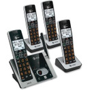 AT&T CL82413 DECT 6.0 Cordless Phone with Answering System - 4 Handsets, Black (ATTCL82413)