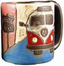  Mara Stoneware Mug - Love Bus - 16 oz