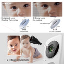 Baby Monitor w/Spectacular Vertical Screen, Slim-Designed Handheld, Extra Long Range, Secure Wireless Technology, Camera Built-in Auto Night Vision, Temperature Alert