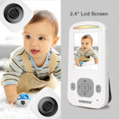 Baby Monitor w/Spectacular Vertical Screen, Slim-Designed Handheld, Extra Long Range, Secure Wireless Technology, Camera Built-in Auto Night Vision, Temperature Alert