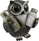 DWK Animal Holder with Salt And Pepper Shaker Set (3 Piece) | Kitchen Décor and Accessories | Salt and Pepper Shakers | Home Décor | Home Decorations - Owl