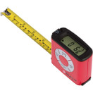 eTape16 Digital Electronic Tape Measure – For Accurate Measuring – Time-Saving Construction Tool – Red Polycarbonate Plastic– 3 Memory Functions – 16 Feet