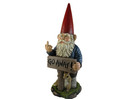 DWK "Take A Hike Go Away" Garden Gnome Statue | Yard Decoration and Yard Art | Garden Statues | Front Porch Decorations | Statues and Figurines | Home Decor -  18"