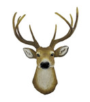 DWK "The Duke" Wall Mounted Faux Dear Head | Wall Art for your Home | Animal Rustic Home Décor | Dear Hunting Decorations | Taxidermy Wall Mount - 22.5"