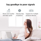 HiBoost Cell Phone Signal Booster for Home, Up to 4,000 sq ft, Support All US Carriers-Verizon, AT&T, T-Mobile, Sprint, Amplifier Kit w/ APP and LCD