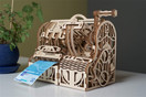 UGEARS 3D Puzzles Wooden Box - DIY Cash Register w/ Money Box - Exclusive Wooden Model Kits for Adults to Build - Vintage Wooden Mechanical Models - Self Assembly Woodcraft Construction Kits