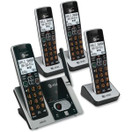  AT&T CL82413 DECT 6.0 Cordless Phone with Answering System - 4 Handsets, Black (ATTCL82413)
