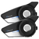 SENA 20S-EVO-01D Motorcycle Bluetooth Headset Communication System, 2 Pack , Black