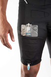 Cathwear Catheter Leg Bag Underwear - Leg Bag Holder for Men & Women - Catheter Supplies Compatible with Foley, Nephrostomy, Suprapubic & Biliary Catheters Holds (2) 600ml Leg Bags - Black - Medium