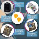ChordBuddy Guitar Learning System, Clip-On Chromatic Tuner (Black) and Fred Kelly Delrin Flat Guitar Picks (2 Pieces) — Bundle of Guitar Accessories for Beginners - NO DVD, DOWNLOAD FROM APP STORES