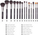 Docolor Makeup Brushes 29 Piece Professional Makeup Brush Set Premium Goat Hair Kabuki Foundation Blending Brush Face Powder Blush Concealers Eye Shadows Make Up Brushes Kit with PU Leather Case