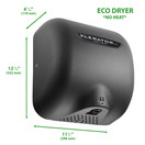 Excel Dryer XL-GR-ECO XLERATOR Hand Dryer Textured Graphite Cover 110-120V