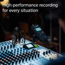 Tascam DR-40X Four-Track Digital Audio Recorder and USB Audio Interface in Black