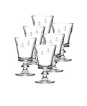 La Rochere Fine French Glassware Embossed with the iconic Napoleon Bee Design, 9-ounce Wine Glass, Set of 6.