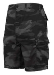 Rothco Colored Camo BDU Shorts - Black Camo Medium
