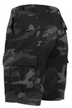 Rothco Colored Camo BDU Shorts - Black Camo Medium