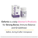 BioGaia Osfortis, Women's Probiotic for Strong Bones, GI Wellness, Hormone and Immune Balance, Contains L. reuteri 6475, 60 Capsules, 1 Pack