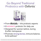 BioGaia Osfortis, Women's Probiotic for Strong Bones, GI Wellness, Hormone & Immune Balance, Contains L. reuteri 6475, 60 Capsules - 1 Pack