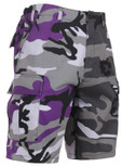 Rothco Two-Tone Camo BDU Short - Ultra Violet Purple / City Camo XL