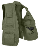  Rothco Plainclothes Concealed Carry Vest, Large in Olive Drab