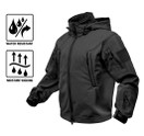 Rothco Special Ops Tactical Soft Shell Jacket in Large, Black