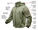 Rothco Special Ops Soft Shell Jacket in Olive Drab, Large