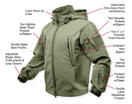Rothco Special Ops Tactical Soft Shell Jacket, Olive Drab - Medium