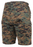 Rothco Digital Camo BDU Shorts - Woodland Digital Camo Medium