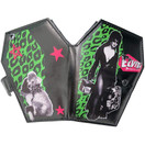 Women's Kreepsville Elvira Coffin Wallet Leo Luggage, Black - One Size