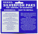 Dekko Silverfish Packs, 1 Box