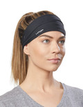 Halo Headband Bandit - Wide Pullover Sweatband for Both Men and Women, Black