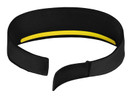 Halo Headband Sweatband Velcro Black