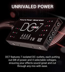 CIOKS DC7 Future Power Generation 9V / 12V / 15V / 18V DC Universal power supply with 7 isolated outputs and 5V USB output for effect pedals