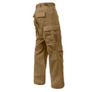 Rothco Relaxed Fit Zipper Fly BDU Pants, Coyote Brown - Large