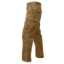 Rothco Relaxed Fit Zipper Fly BDU Pants, Coyote Brown - Large