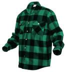 Rothco Extra Heavyweight Buffalo Plaid Flannel Shirt - Green Plaid 4XL