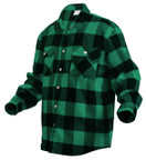 Rothco Extra Heavyweight Buffalo Plaid Flannel Shirt - Green Plaid, 4XL