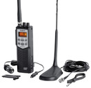 Uniden PRO501TK Pro-Series 40-Channel Portable Handheld CB Radio, Two-Way Emergency Radio, includes High-Gain Magnet Mount Antenna, Auto Noise Limiter, NOAA Weather, and Full Channel Scan