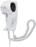 Andis 30135 1600-Watt Quiet Wall Mounted HangUp Hair Dryer, White