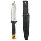 Fiskars 340130-1001 Garden Hori Knife with Sheath - Black