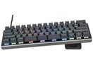 KINESIS Gaming TKO Mechanical Keyboard Limited Edition (60% Layout, Optional Split Spacebar, Hotswap, Double PBT Keycaps, Aluminum Construction, 8 Pop-Out Feet, NKRO, and Hard-Shell Travel Case)