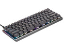 KINESIS Gaming TKO Mechanical Keyboard Limited Edition (60% Layout, Optional Split Spacebar, Hotswap, Double PBT Keycaps, Aluminum Construction, 8 Pop-Out Feet, NKRO, and Hard-Shell Travel Case)