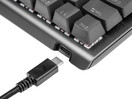 KINESIS Gaming TKO Mechanical Keyboard Limited Edition (60% Layout, Optional Split Spacebar, Hotswap, Double PBT Keycaps, Aluminum Construction, 8 Pop-Out Feet, NKRO, & Hard-Shell Travel Case)